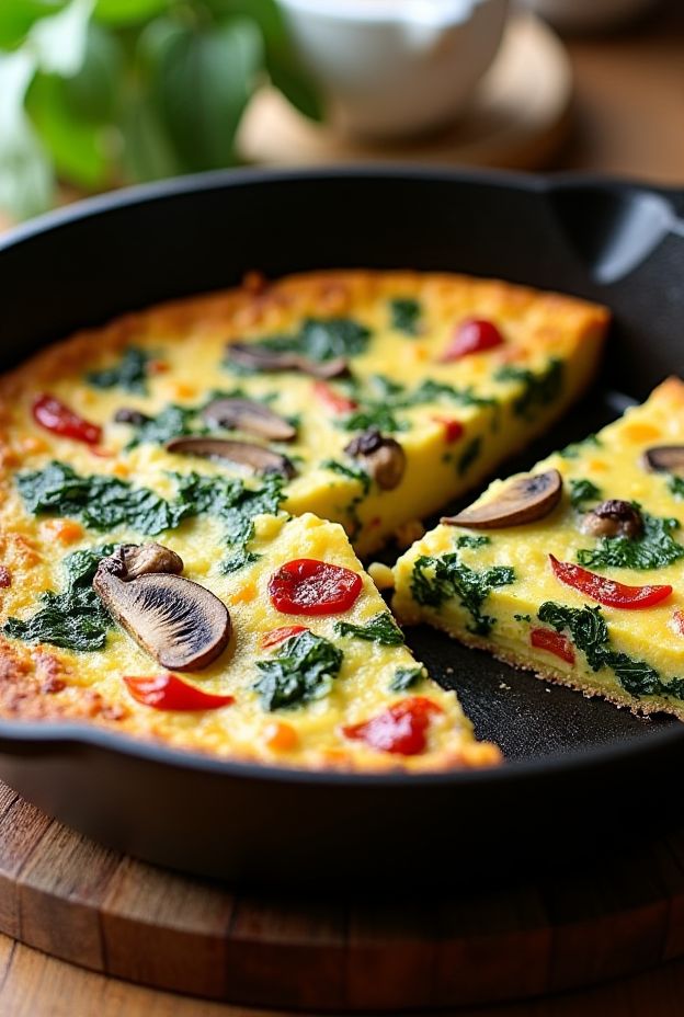 Slow cooker veggie frittata