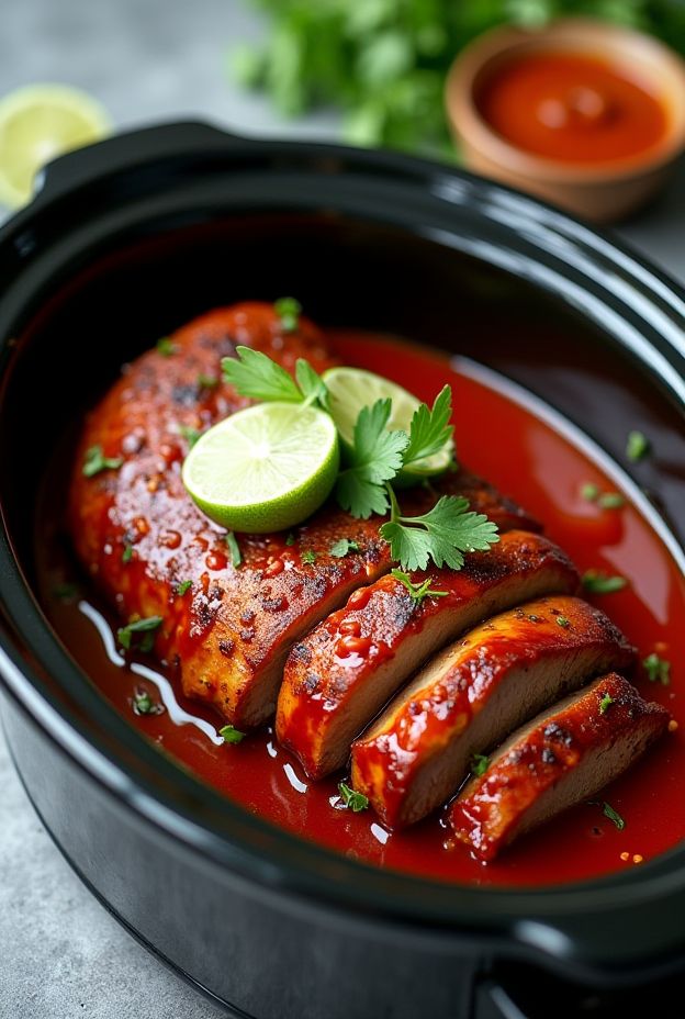 Enjoy this Sweet Chili Pork Roast, a perfect blend of sweet and spicy flavors made effortlessly in your crockpot to satisfy every palate.